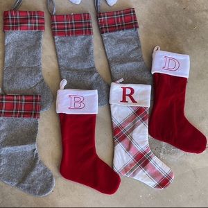 Lot of 8 IKEA and Target Christmas stockings